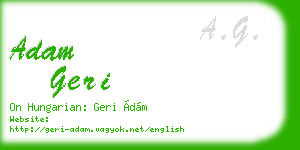 adam geri business card