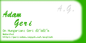 adam geri business card